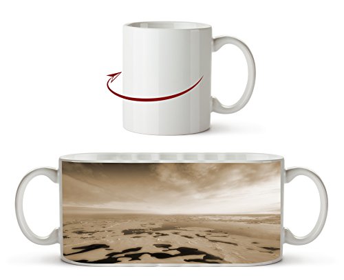 Efecto lago Antártico: Sepia como taza de 300 ml, de cerámica blanca, ideal como regalo o su nueva taza favorita.