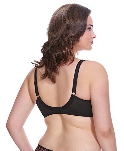 Elomi Women's Plus Size Morgan Underwire Banded Bra with Stretch Lace