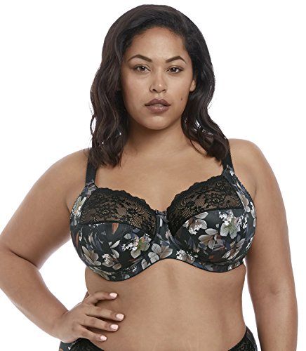 Elomi Women's Plus Size Morgan Underwire Banded Bra with Stretch Lace