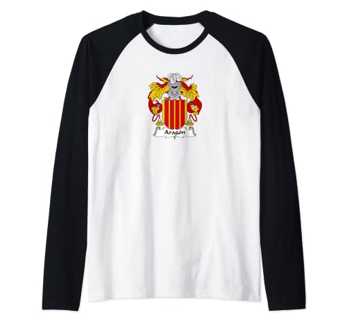 Escudo de armas Aragon - Escudo de la familia Camiseta Manga Raglan