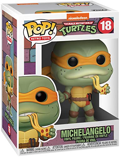 Funko- Pop 1990-Michelangelo Teenage Mutant Ninja Turtles 1990 Michelangelo Figura Coleccionable, Multicolor (51433)
