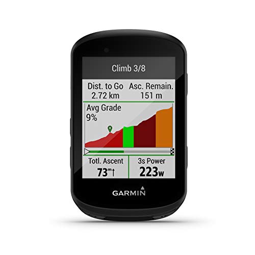 Garmin Edge 530 - Ciclocomputador GPS con pantalla de 2.6" y métricas de rendimiento, mapa de Europa preinstalado para navegación, autonomía de hasta 20 horas, dinámicas de MTB y notificaciones