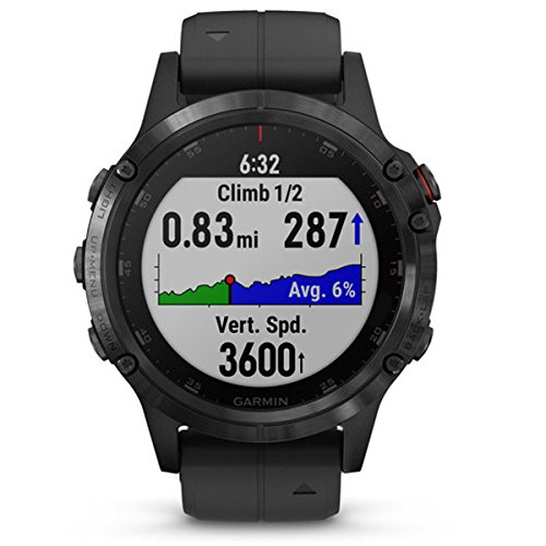 Garmin Reloj Smartwatch Fenix ​​5 Plus para unisex-adulto TU Negro
