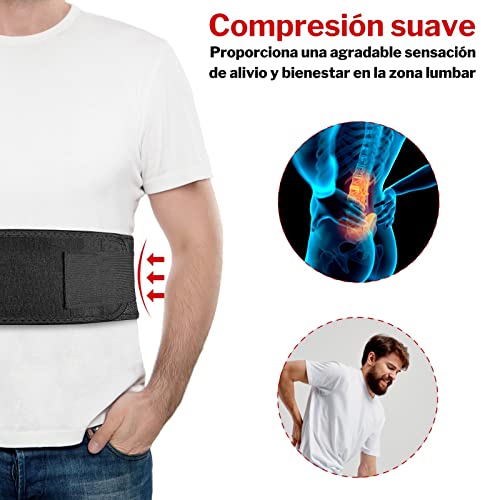 Genérico Faja Lumbar para Hombre y Mujer Que Alivia el Dolor y Las Lesiones en Cintura y Espalda Cinturón Lumbar Corrector de Postura para Trabajo