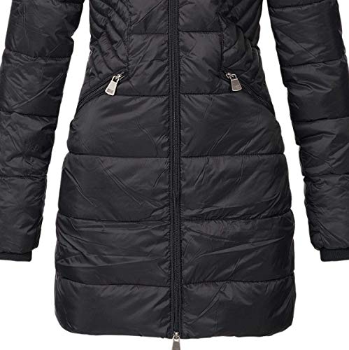 Geographical Norway Abby - Chaqueta Acolchada para Mujer (Negro, L)