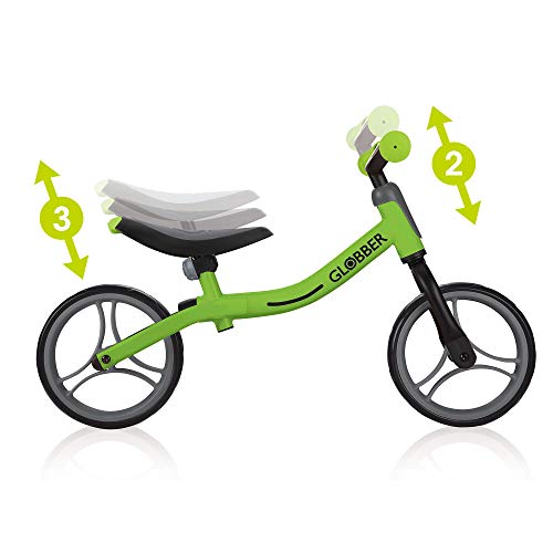 Globber 610-106 Go Bike 610-106-Bicicleta de montaña, Color Verde, Unisex, Lime Green, 1