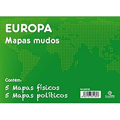 Grupo Erik Editores Pack 10 Mapas Mudos En Portugúes Europa Politica Fisica