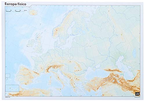 GRUPO ERIK EDITORES, S.L. - Pack mapas mudos es Europa 5+5 Grupo Erik blanco y celeste