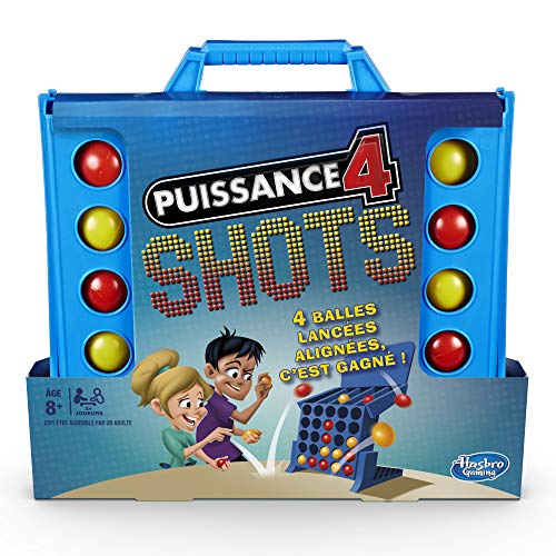 Hasbro Gaming Puissance 4 Shots E3578101 - Juego Infantil, de Mesa, Multicolor (versión en francés)