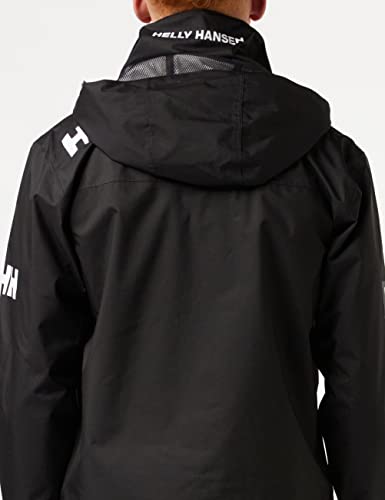 Helly Hansen Crew Hooded Jacket Chaqueta para Hombre, Negro, S