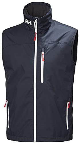 Helly Hansen Crew Vest Chaleco Forro Polar Interior para Hombres, Impermeable y diseñado para Cualquier Actividad Casual o Deportiva, Azul Marino, S
