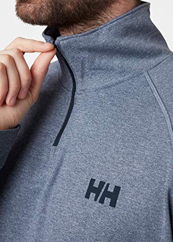 Helly Hansen Verglas 1/2 Zip Camiseta Termica, Hombre, Navy, M
