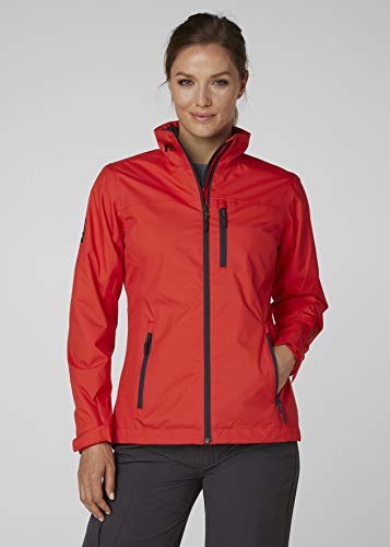 Helly Hansen W Crew Midlayer Jacket Chaqueta Impermeable, Mujer, Alert Red, XS