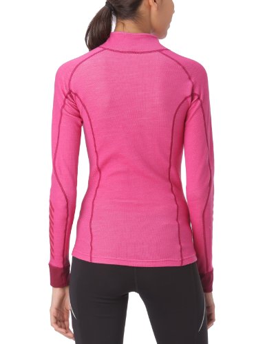 Helly Hansen W HH Warm Freeze 1/2 Zip - Camiseta para mujer, color rosa (hot pink), talla M