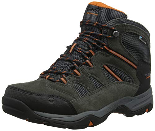 Hi-Tec Banderra II Wp zapatos de senderismo anchos de gran altura para hombre, gris (antracita grafito naranja quemado 51), 43 EU
