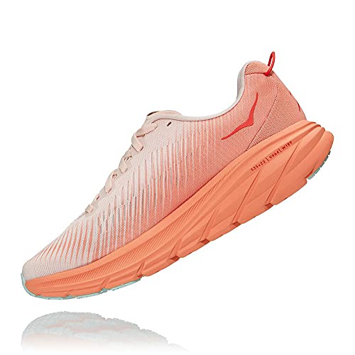 HOKA W 1119396 Rincon 3, Zapatillas de Running para Mujer, Coral (Silver Peony/Cantaloupe), EU 40