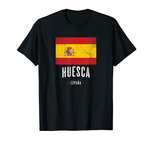 Huesca España | Souvenir Linda Ciudad - Bandera - Camiseta
