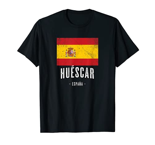 Huéscar España | Souvenir - Ciudad - Bandera - Camiseta