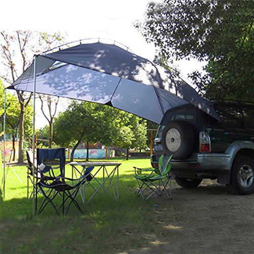 HUKOER Cuenta de auto para acampar Al aire libre Camping Familia de auto Cuenta de auto Cuenta de lado Car Car Hatchback para auto, para camping y familia, tienda de campaña en verano