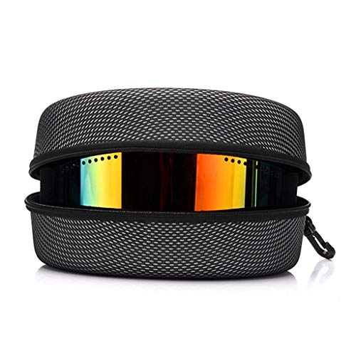JERKKY Protection EVA Ski Goggle Estuche Gafas de Sol con Cremallera y Hebilla Soporte de Caja Dura