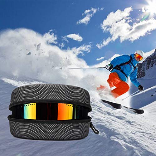 JERKKY Protection EVA Ski Goggle Estuche Gafas de Sol con Cremallera y Hebilla Soporte de Caja Dura