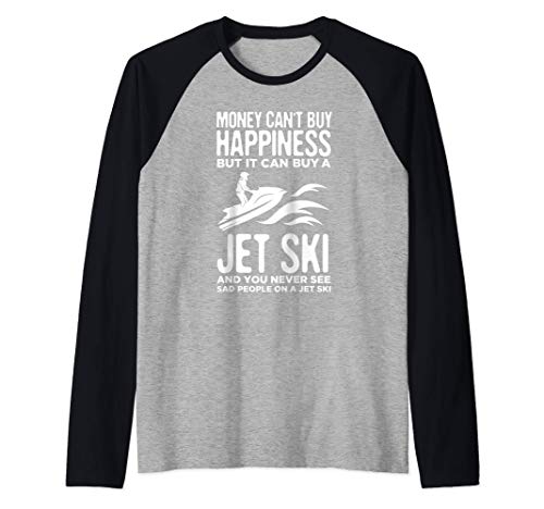 Jet Ski Racing Divertido Jet Skiing Jet Skier Gift Camiseta Manga Raglan