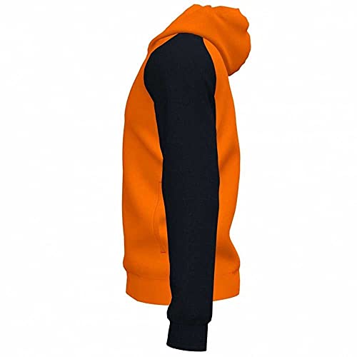 Joma Academy IV Sudadera con Capucha, Naranja-Negro, XL para Hombre