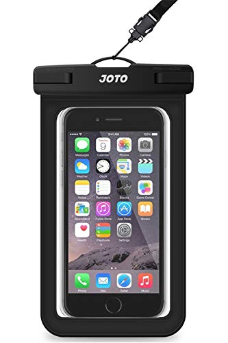 JOTO Bolsa Estanca Móvil Universal, Funda Impermeable para iPhone 12 Mini/Pro/Pro MAX/11/XS/XR/8 Plus/7 Plus, iphone XS/XR/Xs Max, Galaxy Note10+/S20 Ultra/S20+/S10e, Huawei hasta 6,9" Diagonal -Negro