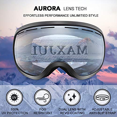 JULI Eyewear Gafas de esquí, esquí patinaje snowboard gafas con protección UV antivaho