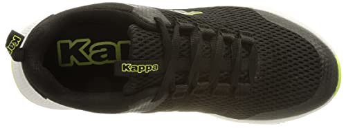 Kappa Blimp Unisex, Zapatillas para Correr de Carretera Adulto, 1133 Black/Lime, 43 EU