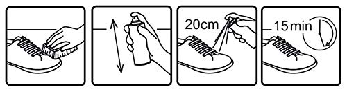 Kaps Protector - Spray Protector para Calzado - Aerosol Impermeable para Botas y Zapatos de Cuero y Tela - Sin Flúor ni PFC (400 ml - 13.52 fl. Oz.)