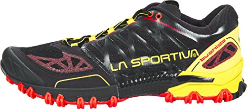 La Sportiva Bushido, Zapatillas de Trail Running Hombre, Multicolor (Black/Yellow 000), 41 EU