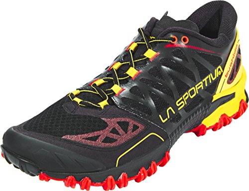 La Sportiva Bushido, Zapatillas de Trail Running Hombre, Multicolor (Black/Yellow 000), 41 EU