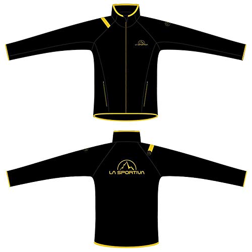 La Sportiva Promo Fleece Sudadera, Mujer, Black/Yellow, S