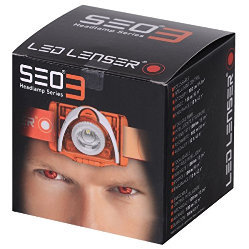 LED Lenser SEO 3 Naranja, Box, linterna frontal 6004
