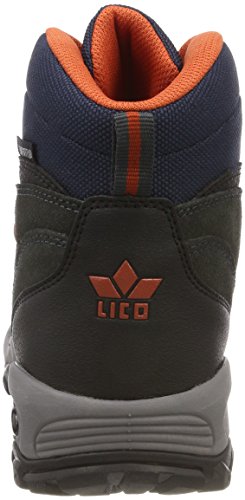 Lico Milan, Zapatos de High Rise Senderismo Hombre, Negro (Anthrazit/Orange Anthrazit/Orange), 44 EU
