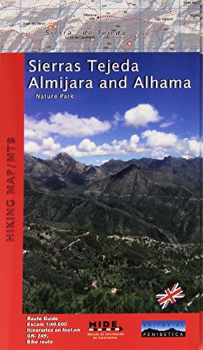 Map Sierras de Tejeda, Almijara y Alhama. Trekking Map. Escale 1:40.000. Editorial Penibética. English Edition.