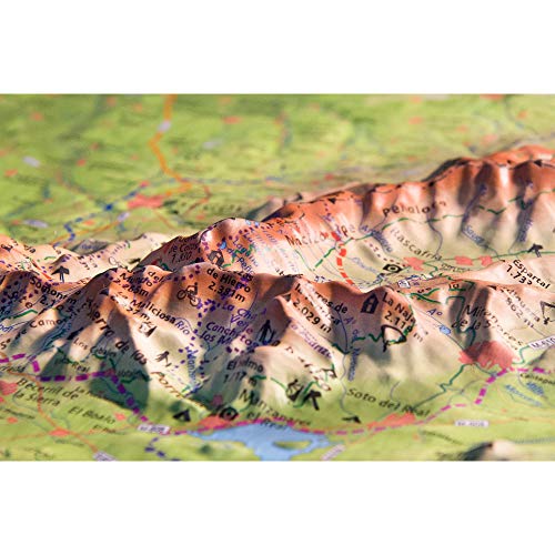 Mapa en relieve Sierra de Guadarrama: Escala 1:250.000