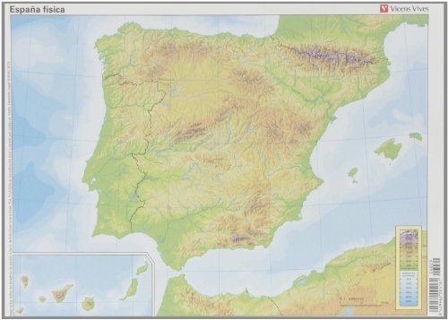 Mapa España Física, 50 unidades