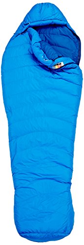 Marmot Helium Saco de Dormir Mummy, Ultraligero, de Verano, para Acampar y Trekking, Hombres, Azul (Cobalt Blue Night), Regular-183 cm