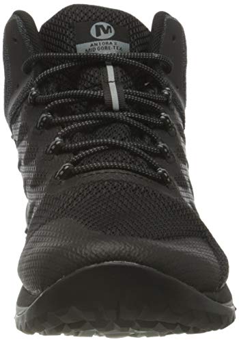 Merrell Antora 2 Mid GTX, Zapatillas para Caminar Hombre, Negro (Black), 38.5 EU
