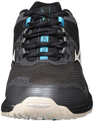 Mizuno Wave Daichi 5, Trail Running Shoe Mujer, Negro (Magnet/Cgray/Scuba Blue), 42.5 EU
