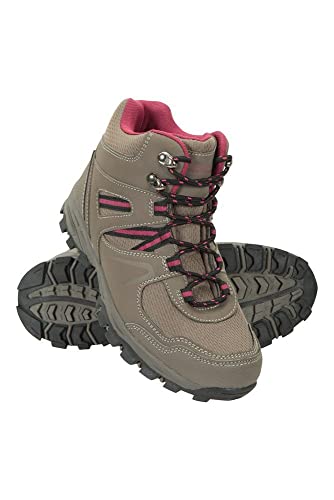 Mountain Warehouse Botas cómodas McLeod para Mujer - Botines Transpirables, Botas de montaña Resistentes, Zapatos para Caminar Ligeros y Acolchados Marrón Claro Talla Zapatos Mujer 39 EU