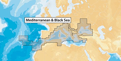 Navionics MicroSD - Carta náutica, zona 43XG Mar Mediterraneo y Mar Negro