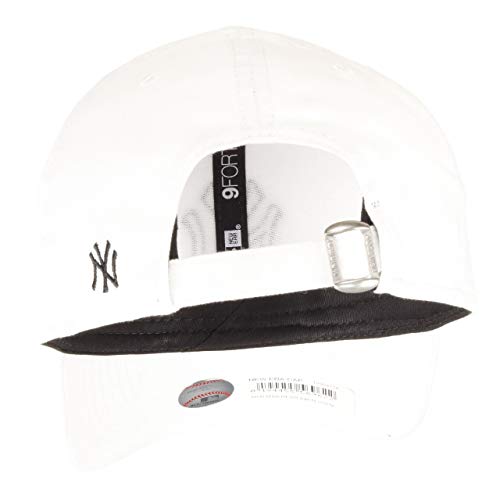 New Era York Yankees 9forty Adjustable Cap MLB Rear Logo White/Black - One-Size
