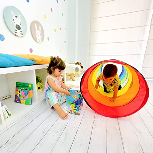 NUBUNI Tunel Plegable para Niños 180 cm : Tunel Infantil : Tunel para niños : Tunel Niños : Túnel : Tunel psicomotricidad : Color Connection A