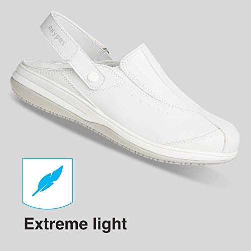 Oxypas Iris, Zapatos de Seguridad Mujer, Blanco (White), 38 EU (5 UK)