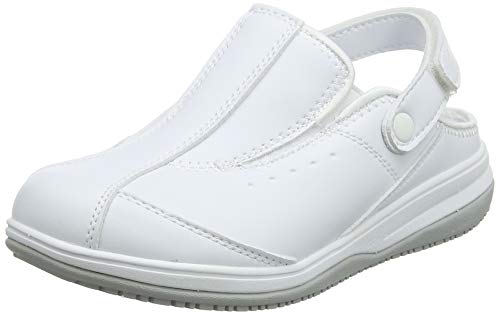 Oxypas Iris, Zapatos de Seguridad Mujer, Blanco (White), 38 EU (5 UK)