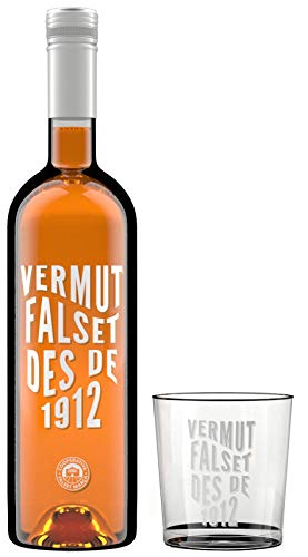Pack Vermut Falset des de 1912 + 1 vaso serigrafiado - Vermut Blanco - Garnacha Blanca - 1 x 75 cl