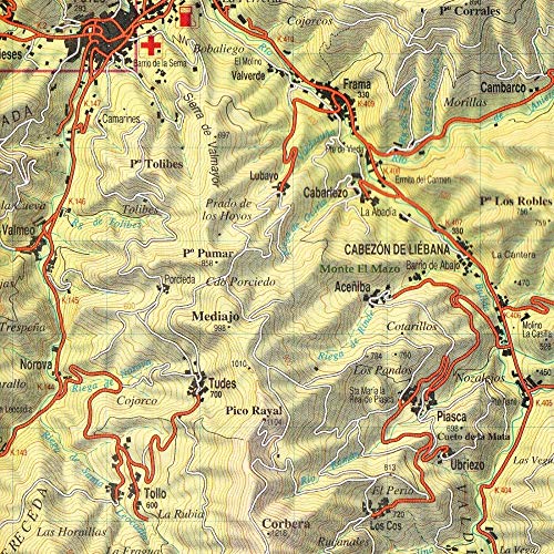 Parque Nacional de los Picos de Europa. Mapa topográfico excursionista: con el itinerario del Anillo de Picos